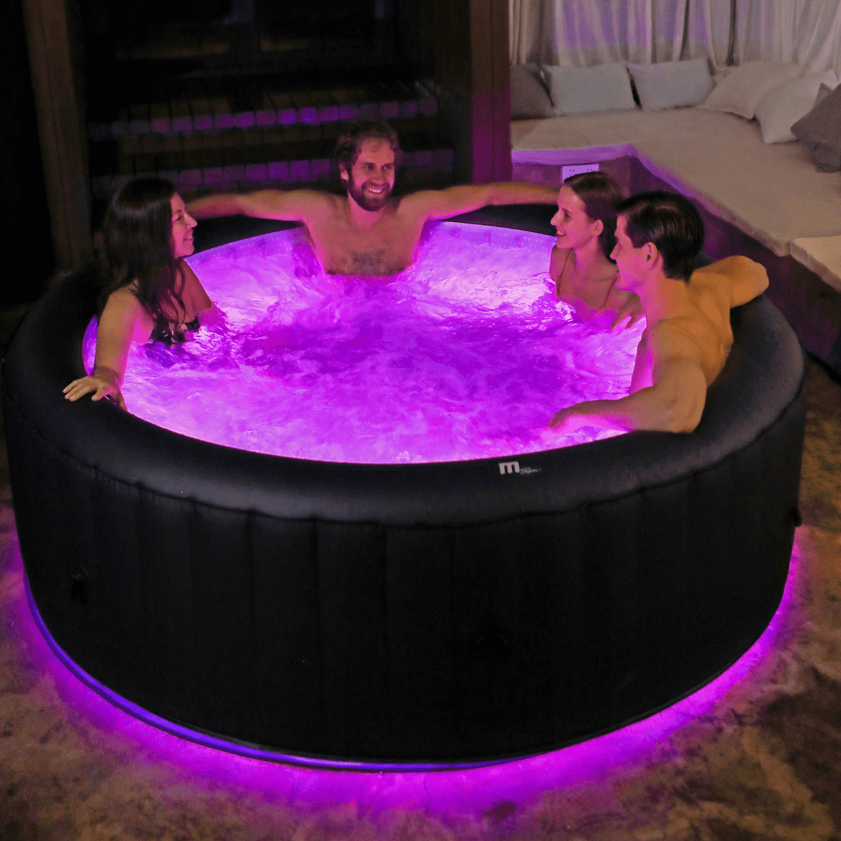 Aqua Marina Aurora Urban Inflatable Spa – LED Ambiance, Auto-Inflation & Integrated Water Care - Aloha Swim Wellness