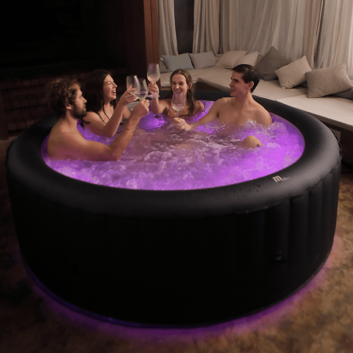 Aqua Marina Aurora Urban Inflatable Spa – LED Ambiance, Auto-Inflation & Integrated Water Care - Aloha Swim Wellness