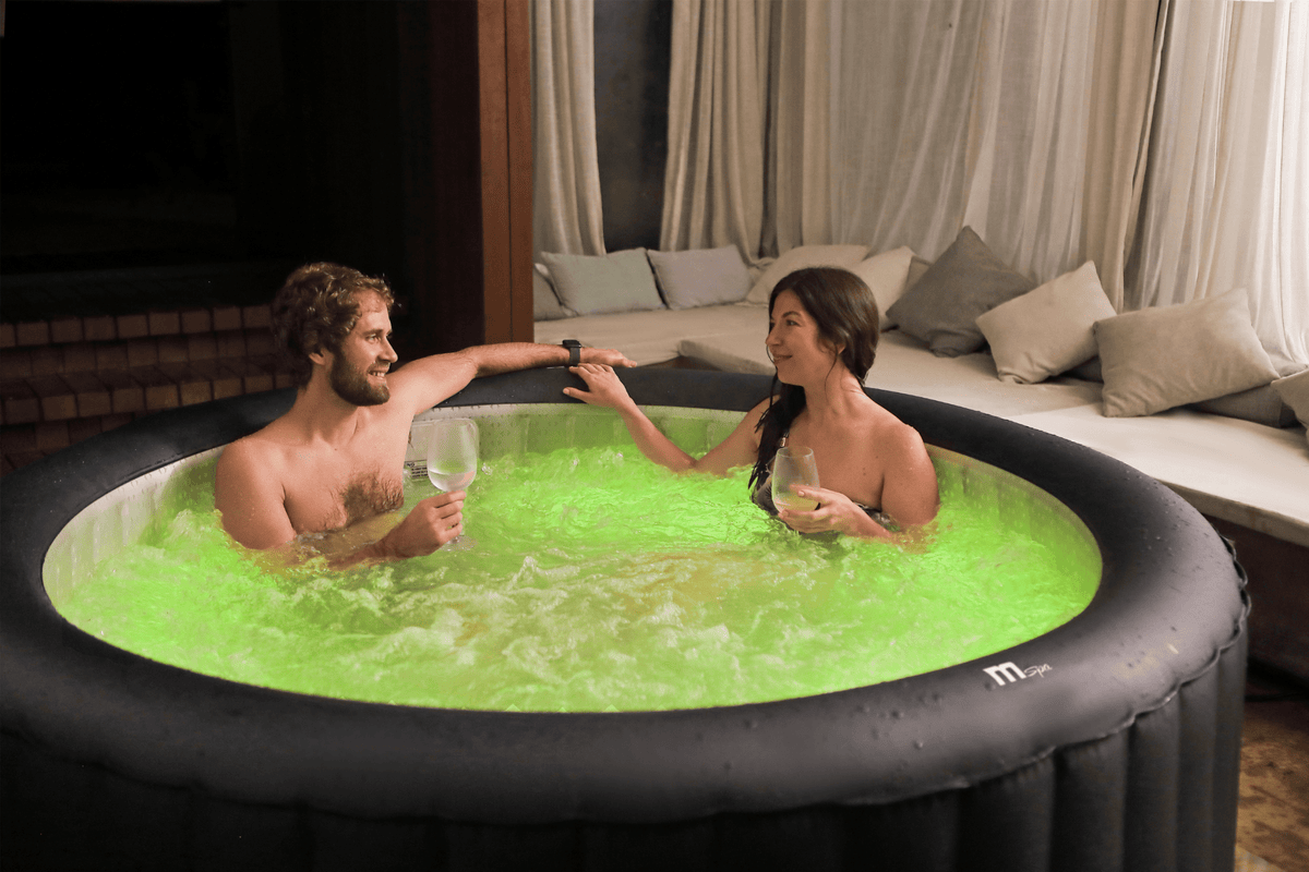 Aqua Marina Aurora Urban Inflatable Spa – LED Ambiance, Auto-Inflation & Integrated Water Care - Aloha Swim Wellness
