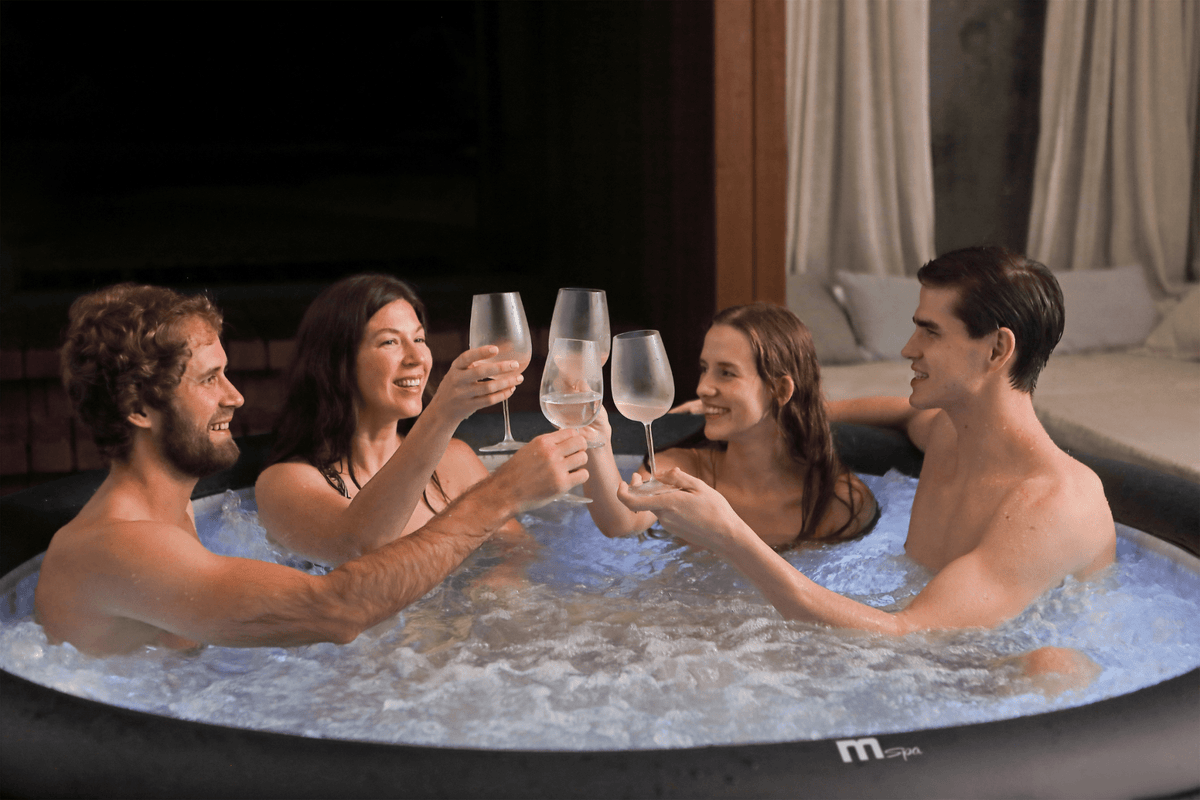 Aqua Marina Aurora Urban Inflatable Spa – LED Ambiance, Auto-Inflation & Integrated Water Care - Aloha Swim Wellness