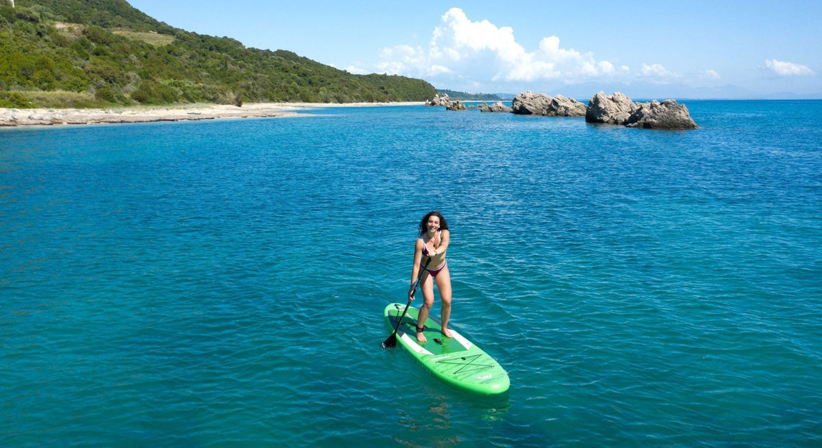 Aqua Marina Breeze 9'10" All-Around Inflatable SUP – 220L Portable Paddle Board - Aloha Swim Wellness