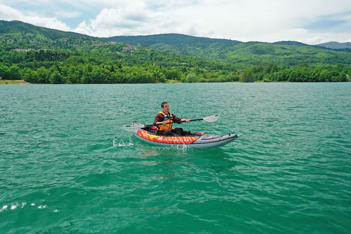 Aqua Marina Memba 10'10" Touring Inflatable Kayak – Lightweight, Fast & Efficient Solo Touring - Aloha Swim Wellness