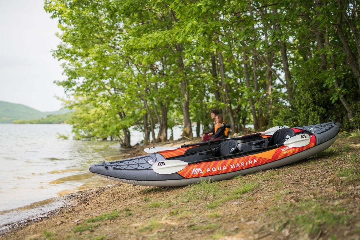 Aqua Marina Memba 12'10" Tandem Touring Inflatable Kayak – Efficient Long-Distance Touring - Aloha Swim Wellness