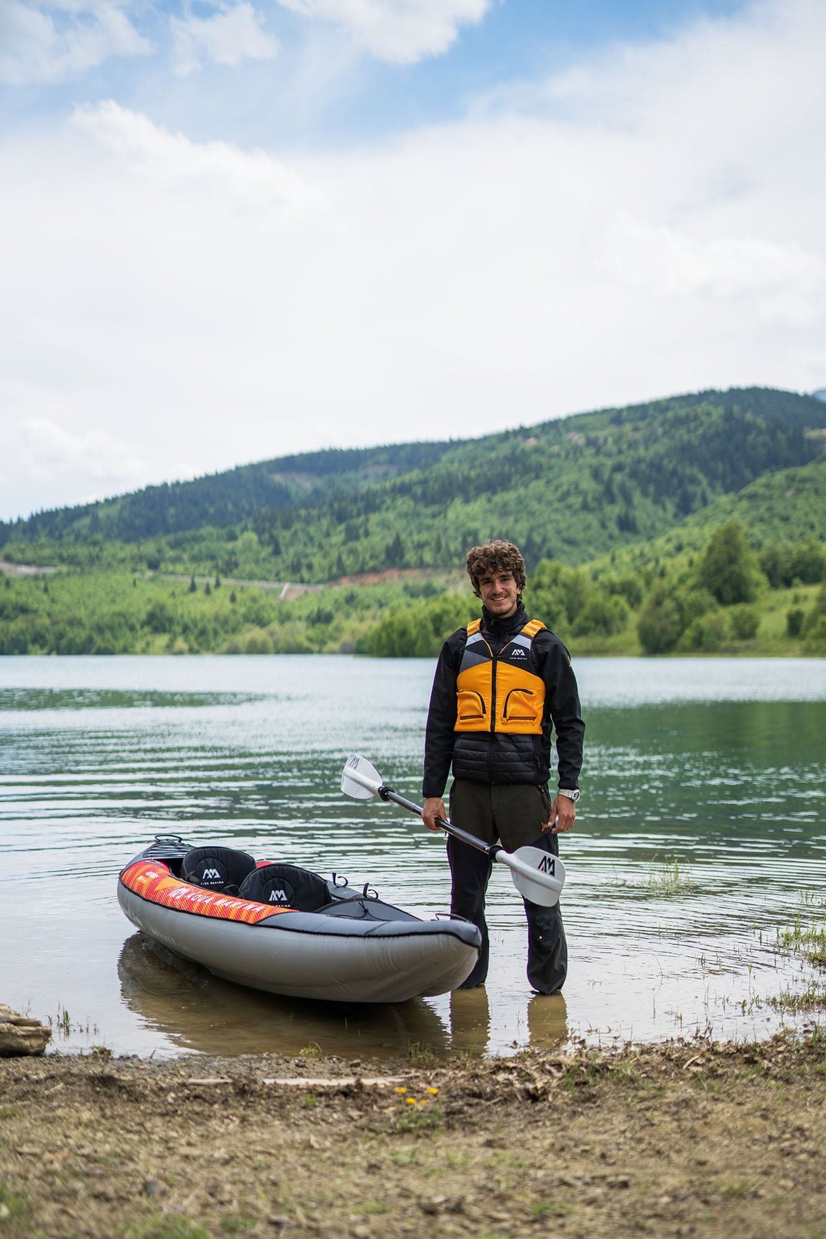 Aqua Marina Memba 12'10" Tandem Touring Inflatable Kayak – Efficient Long-Distance Touring - Aloha Swim Wellness