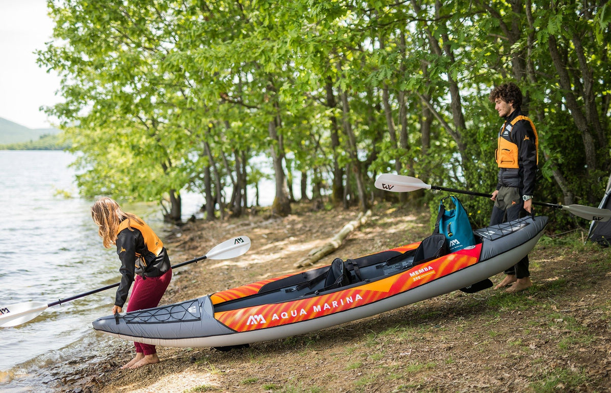 Aqua Marina Memba 12'10" Tandem Touring Inflatable Kayak – Efficient Long-Distance Touring - Aloha Swim Wellness