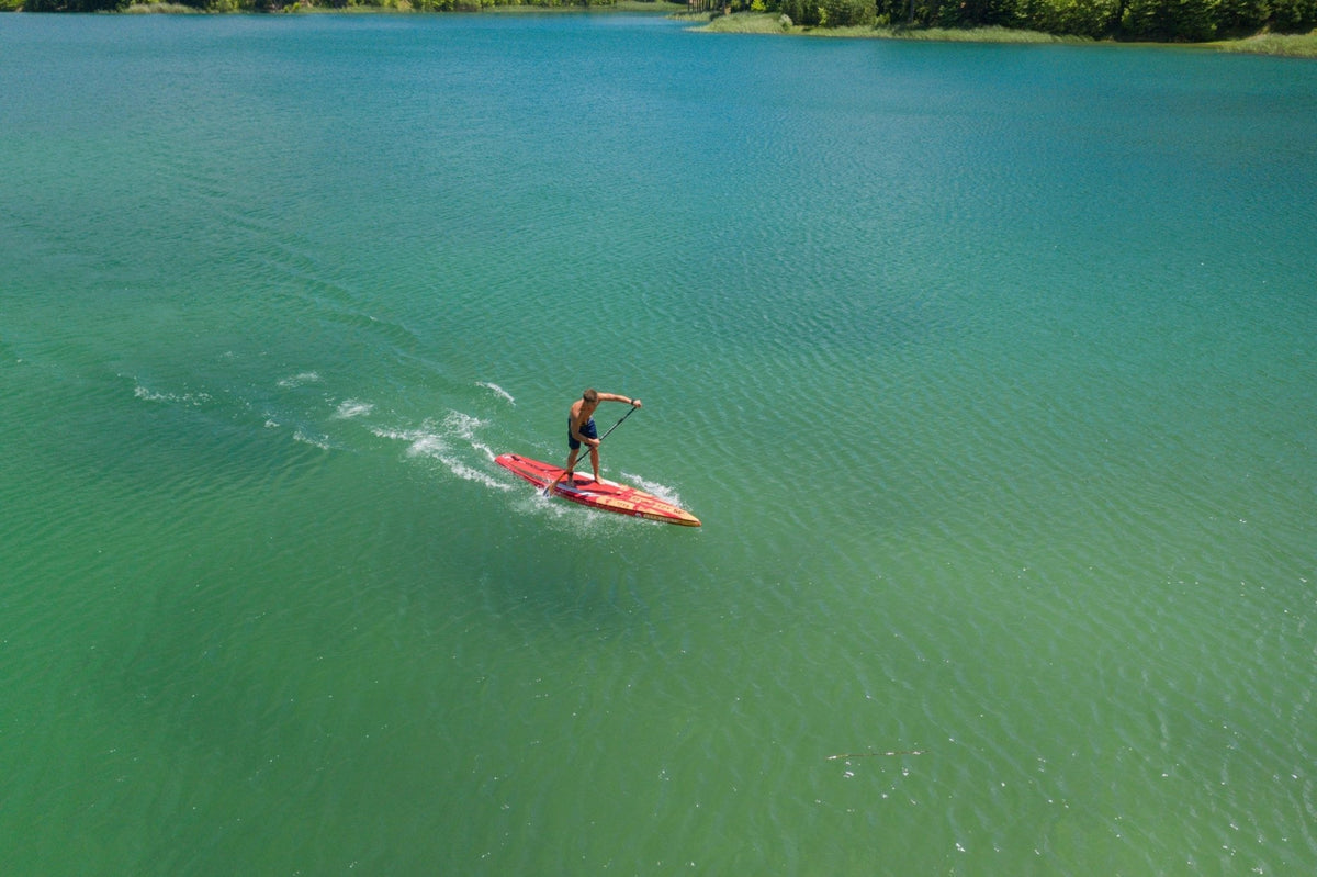 Aqua Marina Race 12'6" Inflatable Racing SUP – 320L High-Rigidity Performance Paddle Board - Aloha Swim Wellness