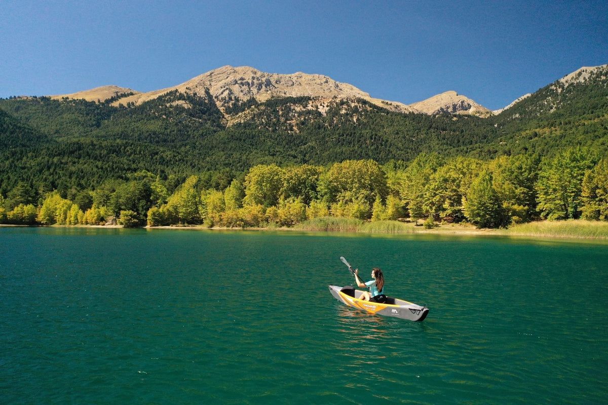 Aqua Marina TOMAHAWK AIR-K 12'4" Inflatable High Pressure Speed Kayak / Canoe - Aloha Swim Wellness