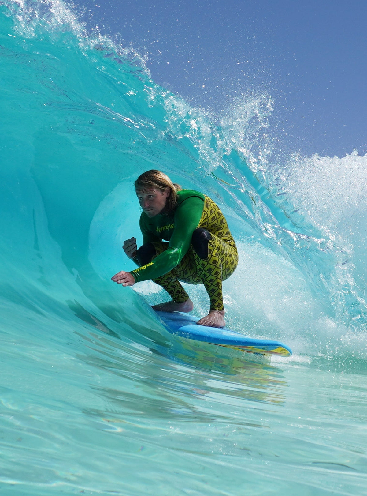 Ben Gravy Retro Fish Quad Fin Soft Surfboard – 5'8" Versatile Performance Board - Aloha Swim Wellness