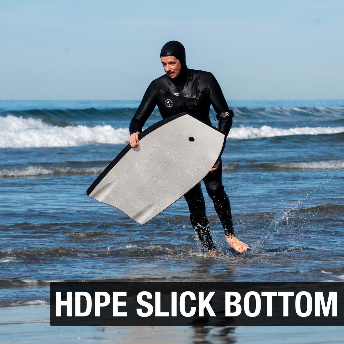 High-Performance Bodyboard – Carbon Stringer, IXPE Deck & Crescent Tail