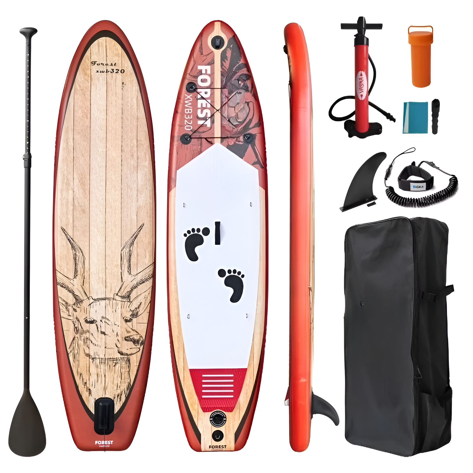 SUP Paddle Surfboard Portable Inflatable Water Sports Surf Board PVC Material Inflatable Paddle Board