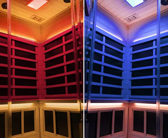 Wizzisaunas SH07 2–3 Person Infrared Sauna – Smart App Control, Red Light & Chromotherapy