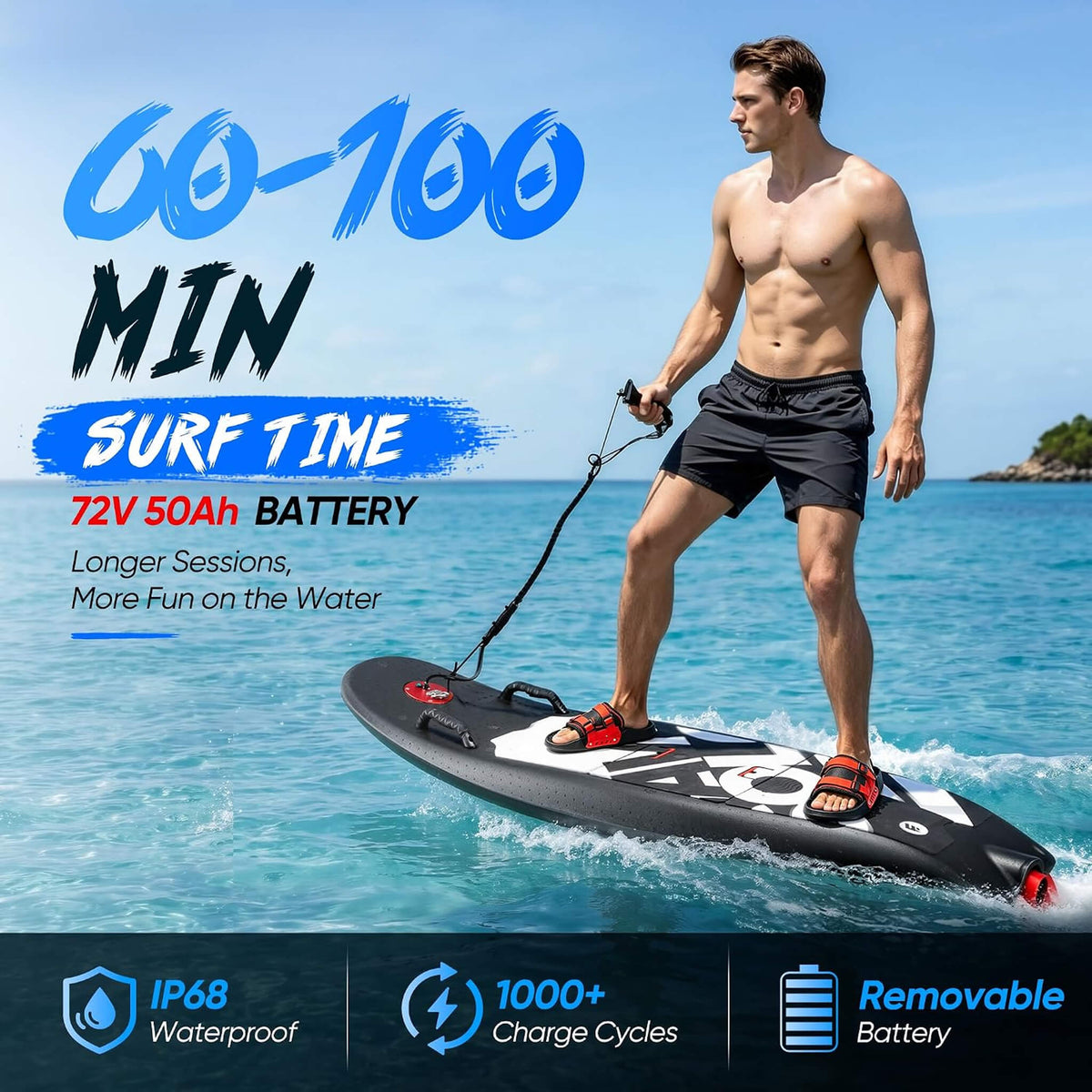Electric Motorized Surfboard | Water Jet Propulsion - Aloha Swim Wellness