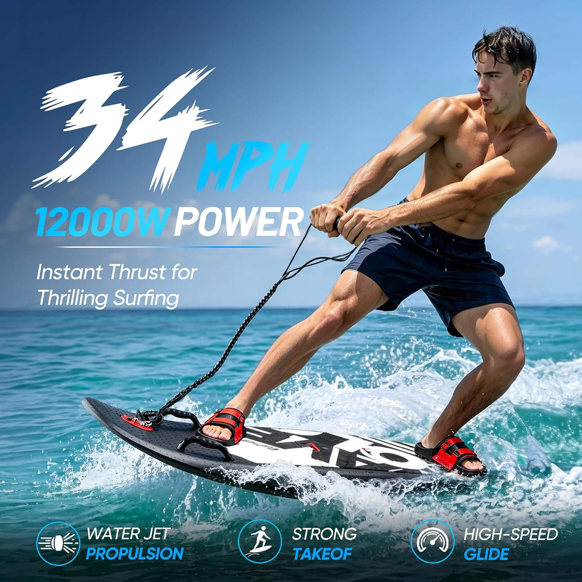 Electric Motorized Surfboard | Water Jet Propulsion - Aloha Swim Wellness