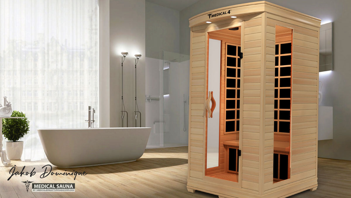 Medical 4 Full-Spectrum Infrared Sauna – 2-Person Home Sauna, 1700W