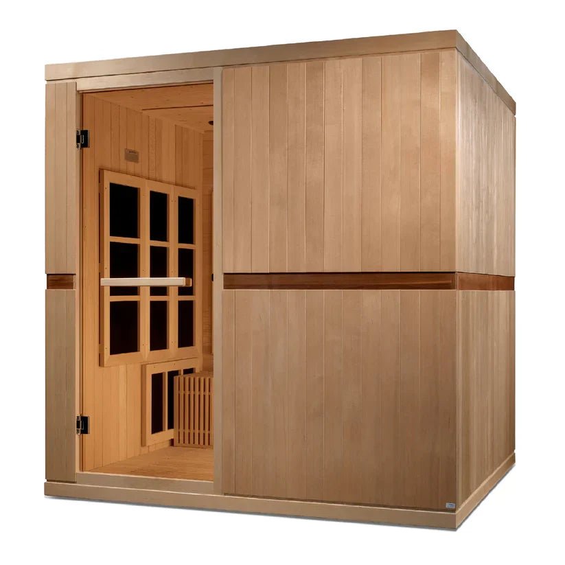 Golden Designs Catalonia Elite 8-Person Ultra-Low EMF Infrared Sauna – GDI 6880-02 - Aloha Swim Wellness