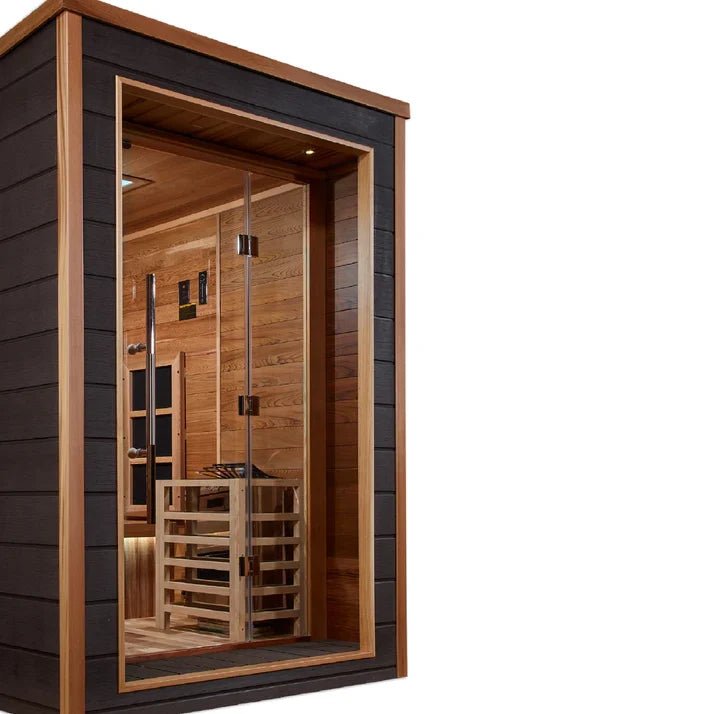 Golden Designs Karlstad 6-Person Hybrid Outdoor Sauna - Aloha Swim Wellness