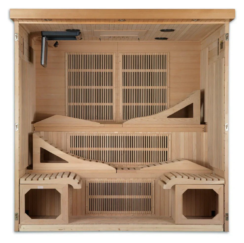 Golden Designs Monaco Elite 6-Person Infrared Sauna - Aloha Swim Wellness