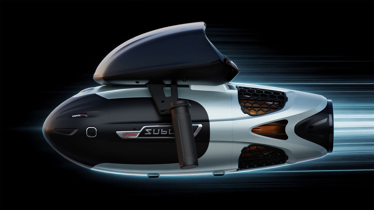 SUBLUE VAPOR Pro Underwater Scooter – 7.46 MPH Pump-Jet Performance with Dual Batteries