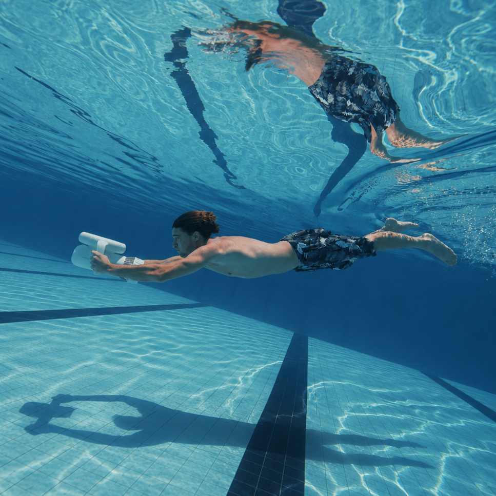 SUBLUE EZ Underwater Scooter – Compact 3.13 MPH Recreational Water Scooter with 15m Depth Rating