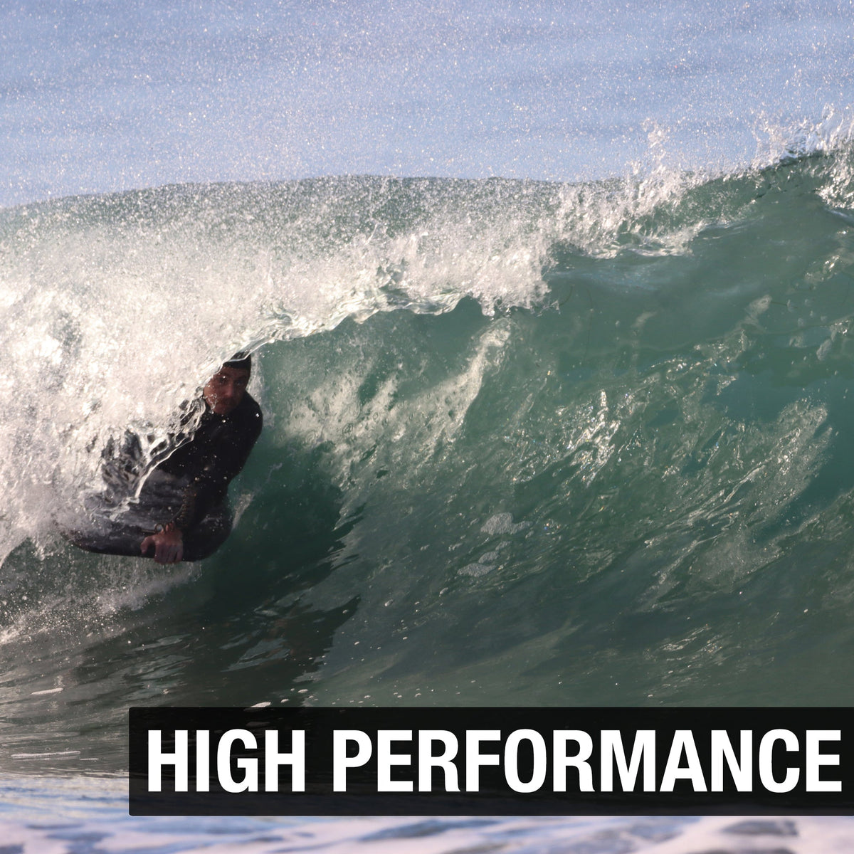 High-Performance Bodyboard – Carbon Stringer, IXPE Deck & Crescent Tail