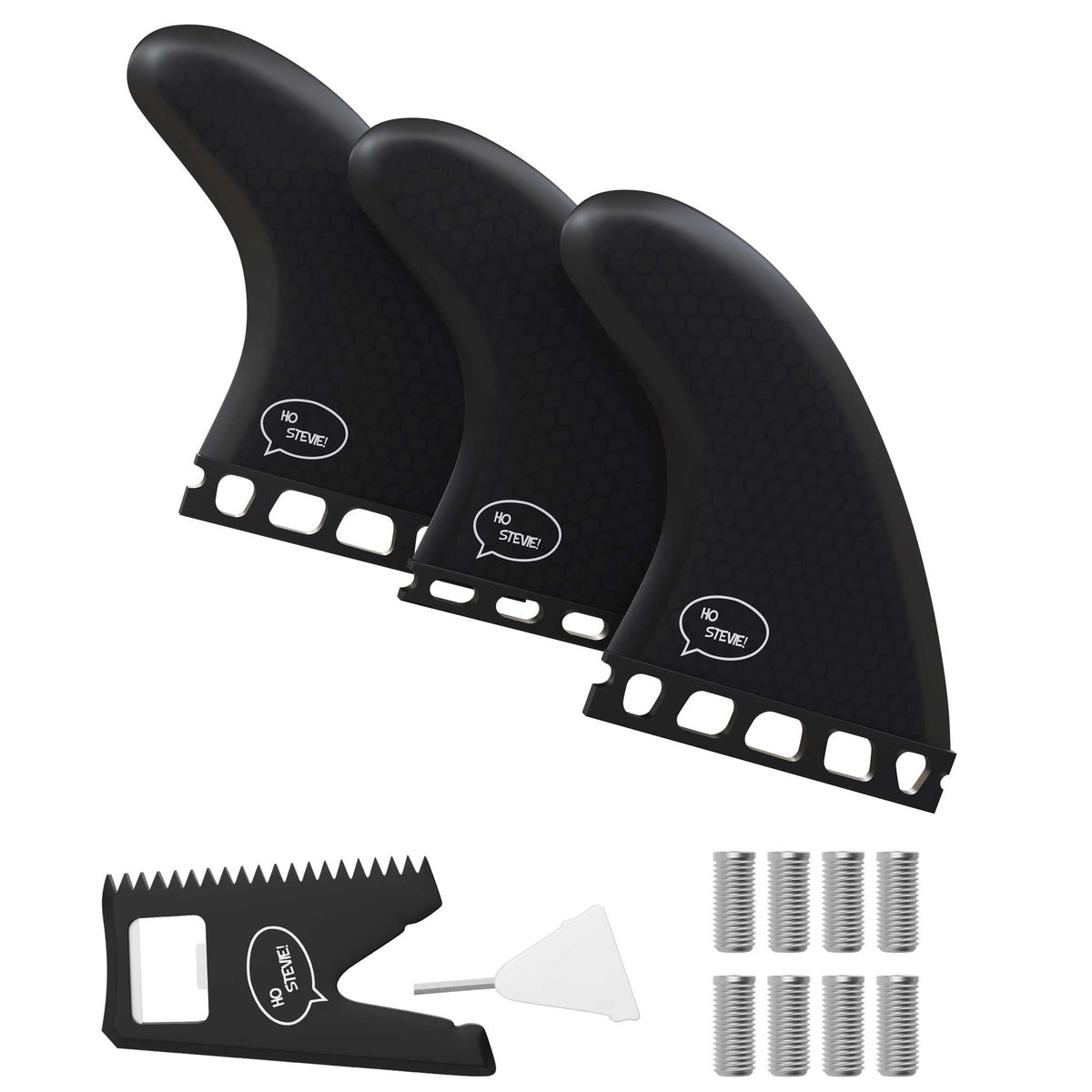 Fiberglass Honeycomb Surf Fins – Quad & Thruster Fin Sets with Travel Case