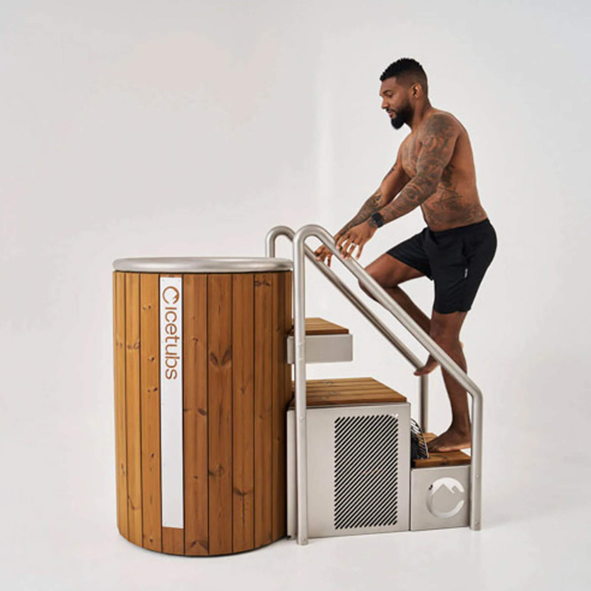 Icetubs IceBarrel Cold Plunge Tub – Thermowood Immersion Spa with Integrated Chiller & Heater