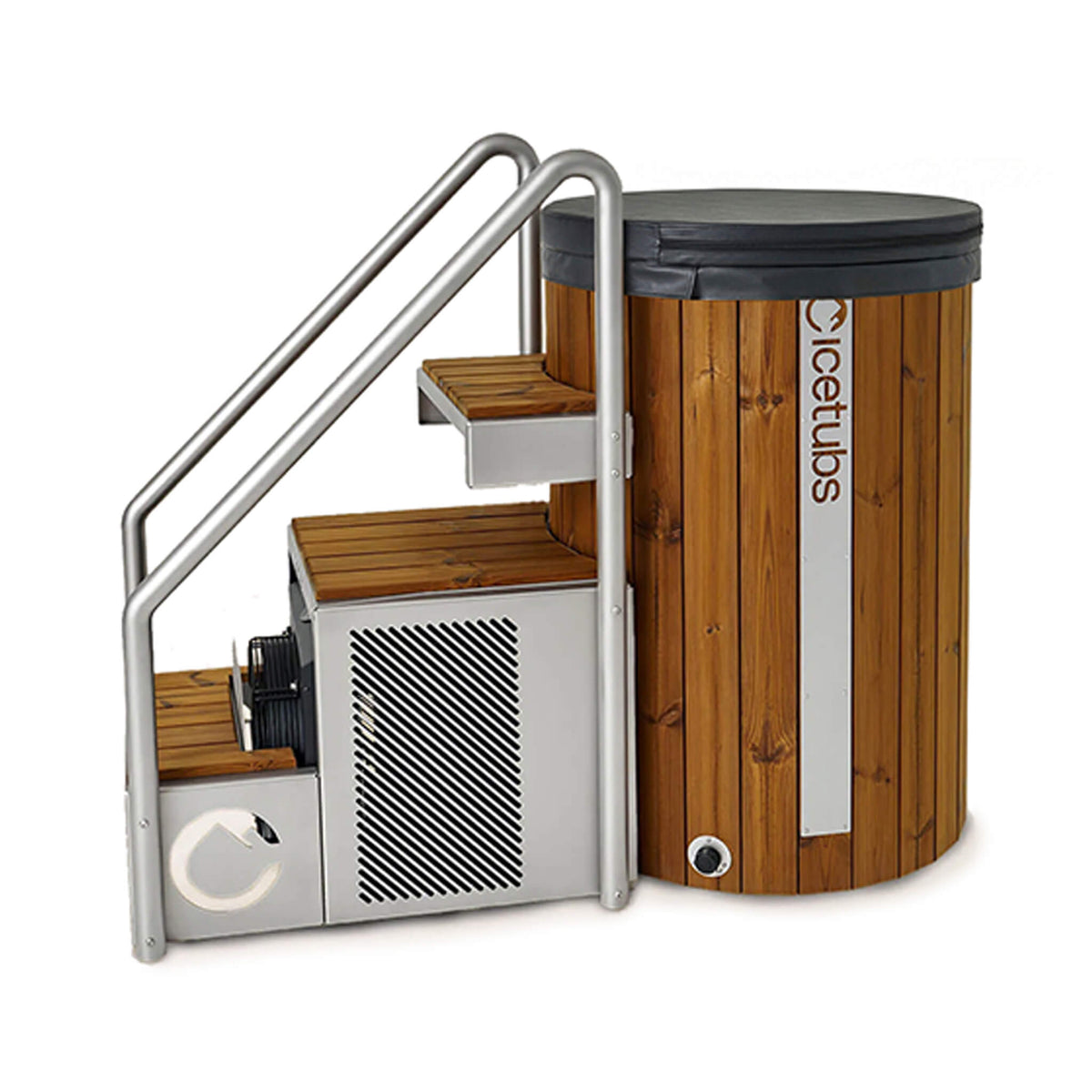 Icetubs IceBarrel Cold Plunge Tub – Thermowood Immersion Spa with Integrated Chiller & Heater