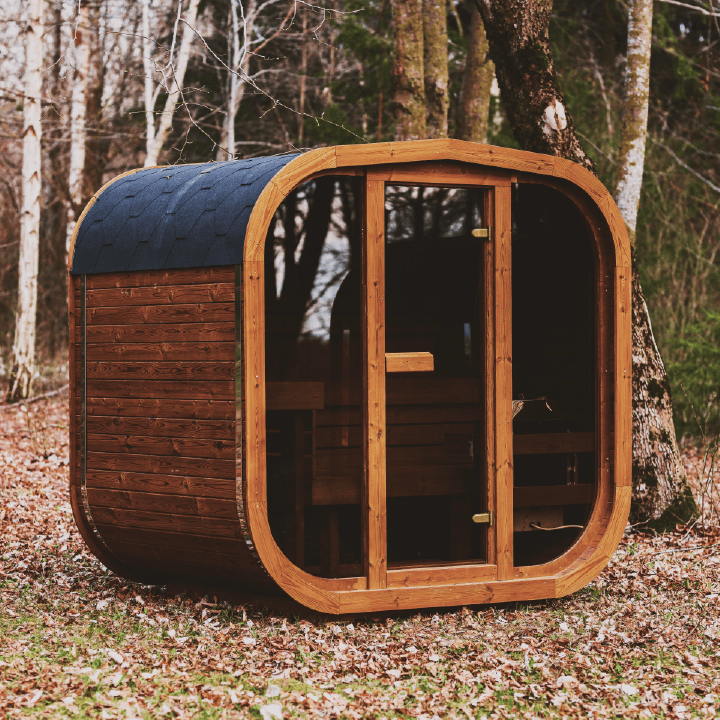 Mande MW16 ThermoWood Outdoor Sauna – Premium Backyard Sauna with Harvia Heater Options - Aloha Swim Wellness