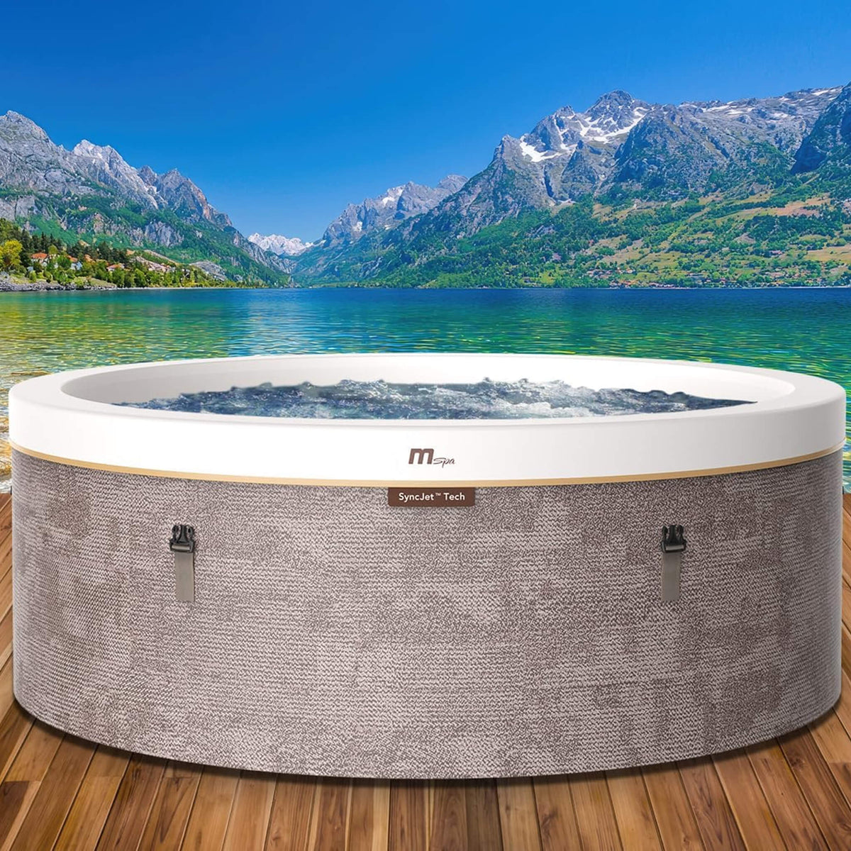MSpa Cocoon Verto Series 6-Person Inflatable Hot Tub – SyncJet™ Hydromassage