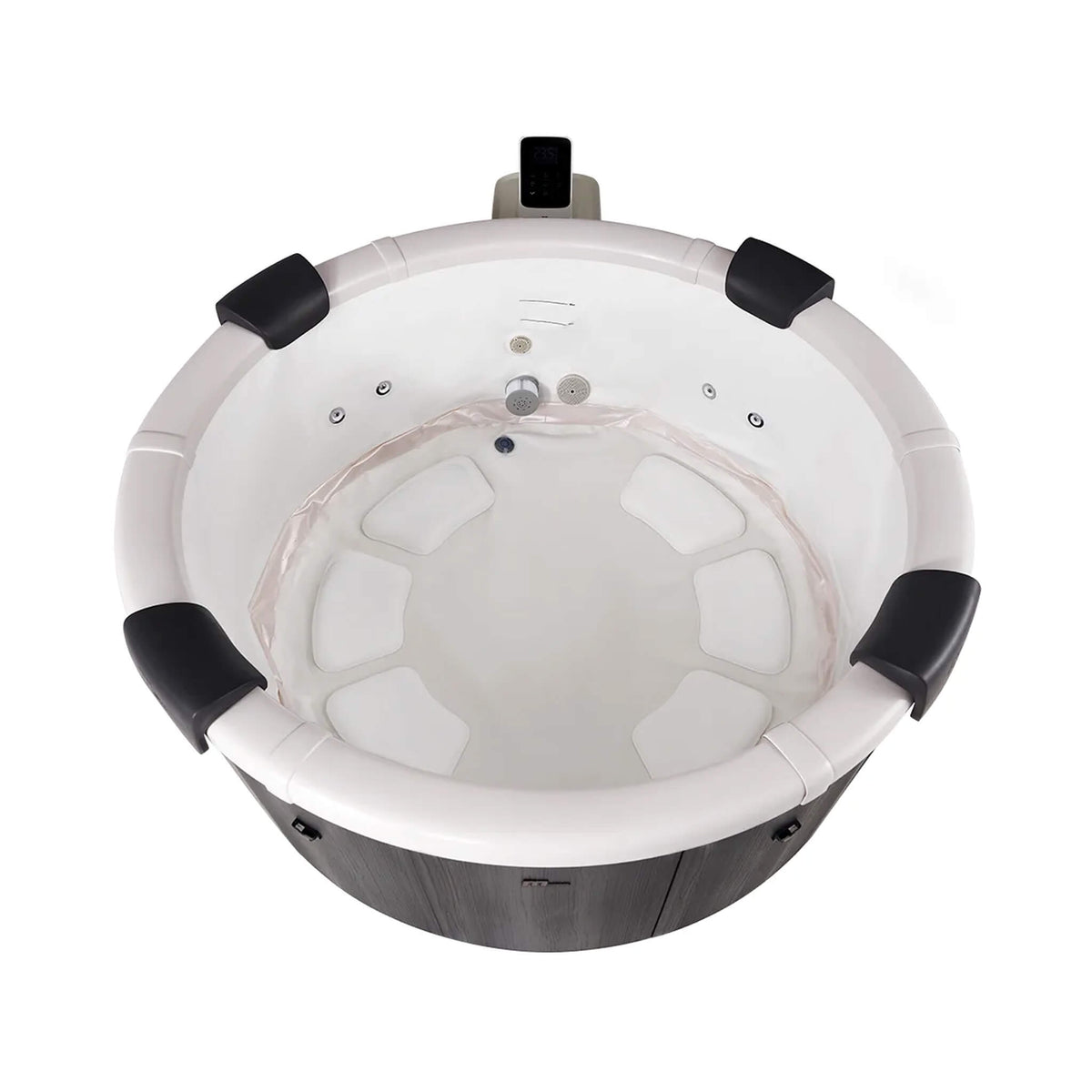 MSpa Denver 6-Person Inflatable Hot Tub – Hydro-Massage, LED Lighting & Smart Control