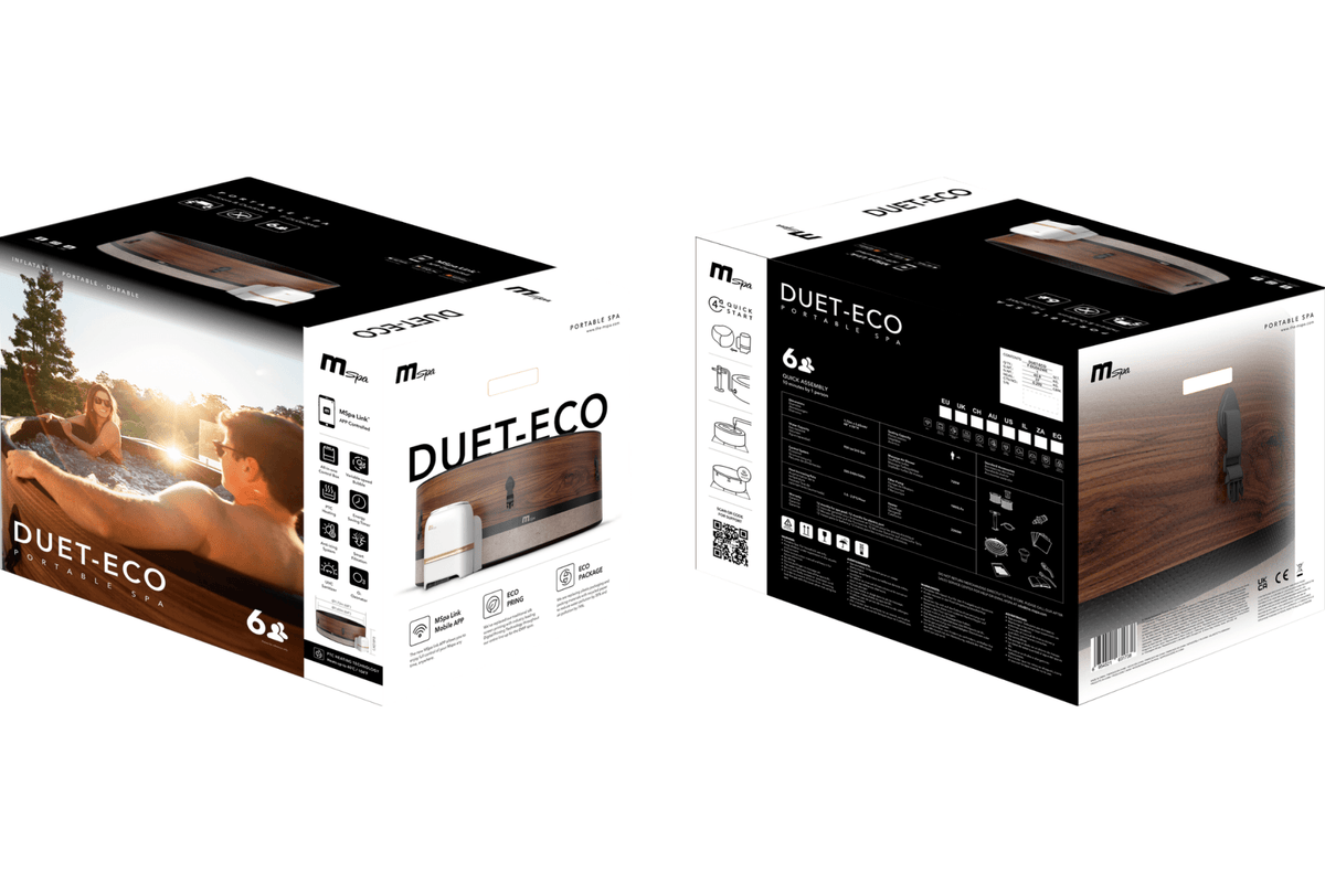 MSPA | DUET | Verto Series | Rigid Hot Tub & Spa | Upto 6 Person - Aloha Swim Wellness