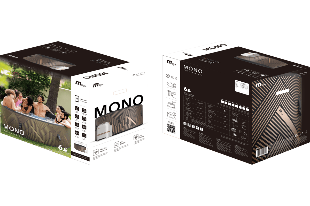 MSPA | MONO | Verto Series | Rigid Hot Tub & Spa | Upto 6 Person - Aloha Swim Wellness