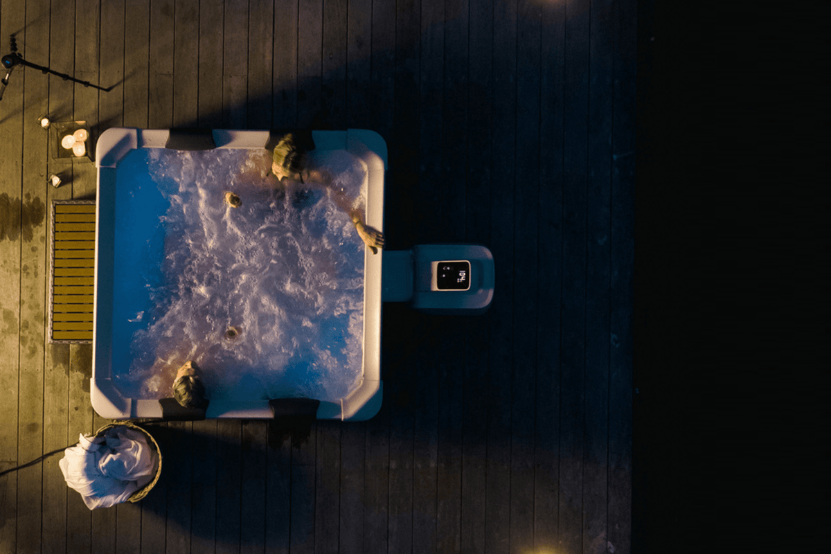 MSPA | OSLO | Frame Series | Rigid Hot Tub & Spa | Light up the night | Upto 6 Person - Aloha Swim Wellness