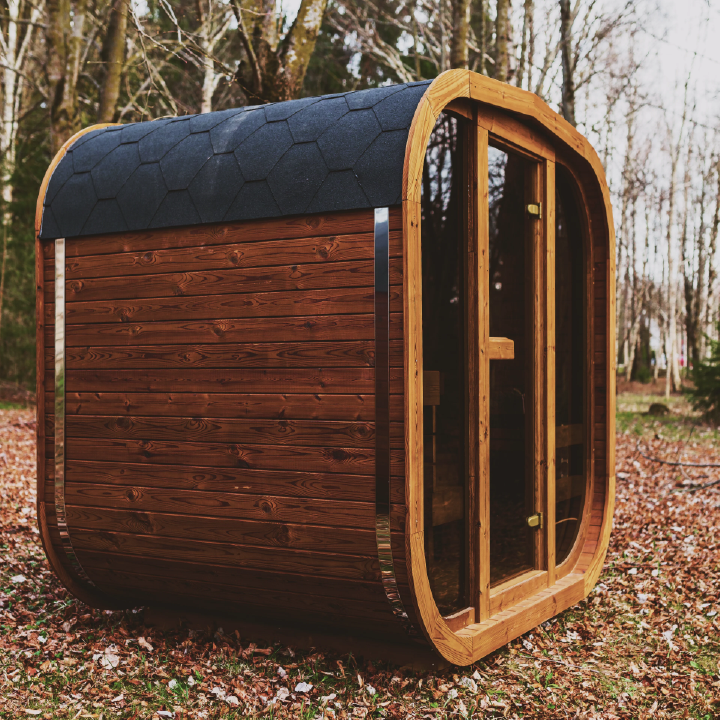 Mande MW16 ThermoWood Outdoor Sauna – Premium Backyard Sauna with Harvia Heater Options