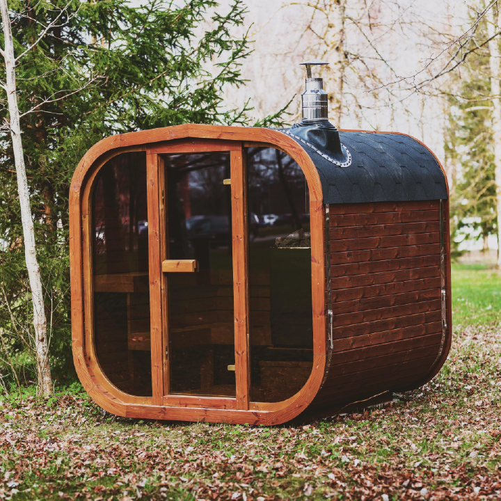 Mande MW16 ThermoWood Outdoor Sauna – Premium Backyard Sauna with Harvia Heater Options