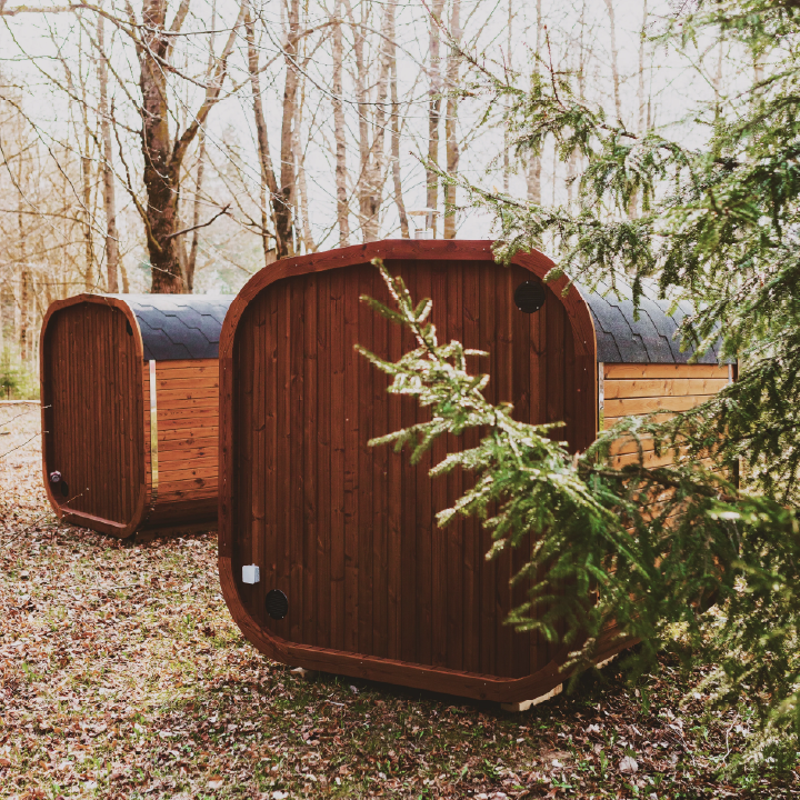 Mande MW16 ThermoWood Outdoor Sauna – Premium Backyard Sauna with Harvia Heater Options