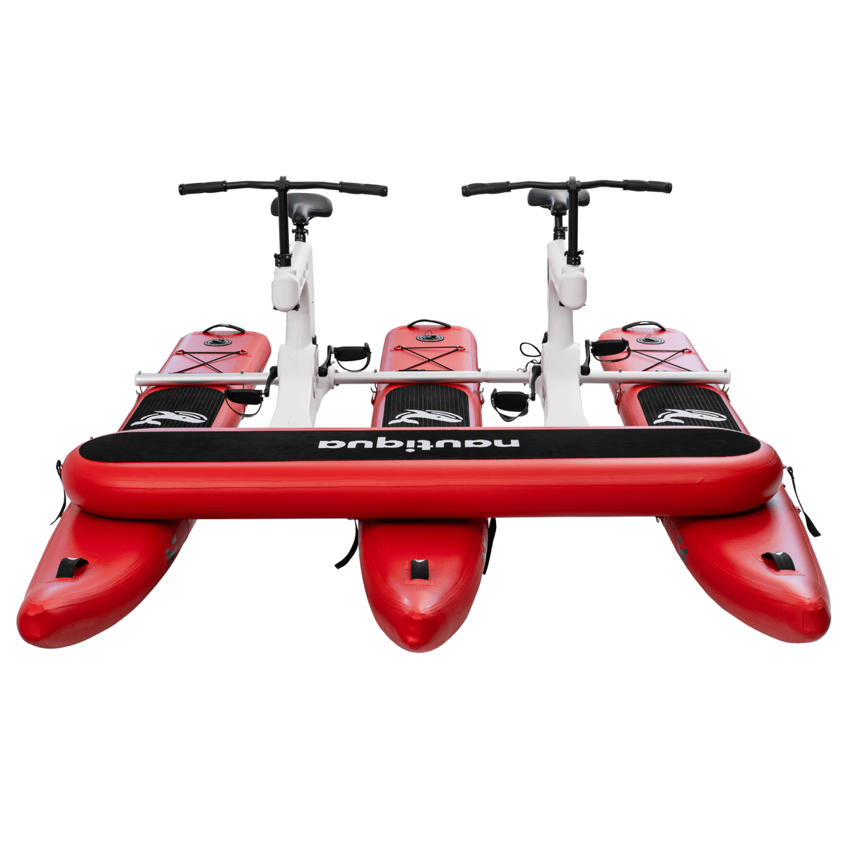 Nautiqua BORACAY 2-Person Catamaran Water Bike – Inflatable Drop-Stitch Pontoons & Direct Pedal Drive - Aloha Swim Wellness