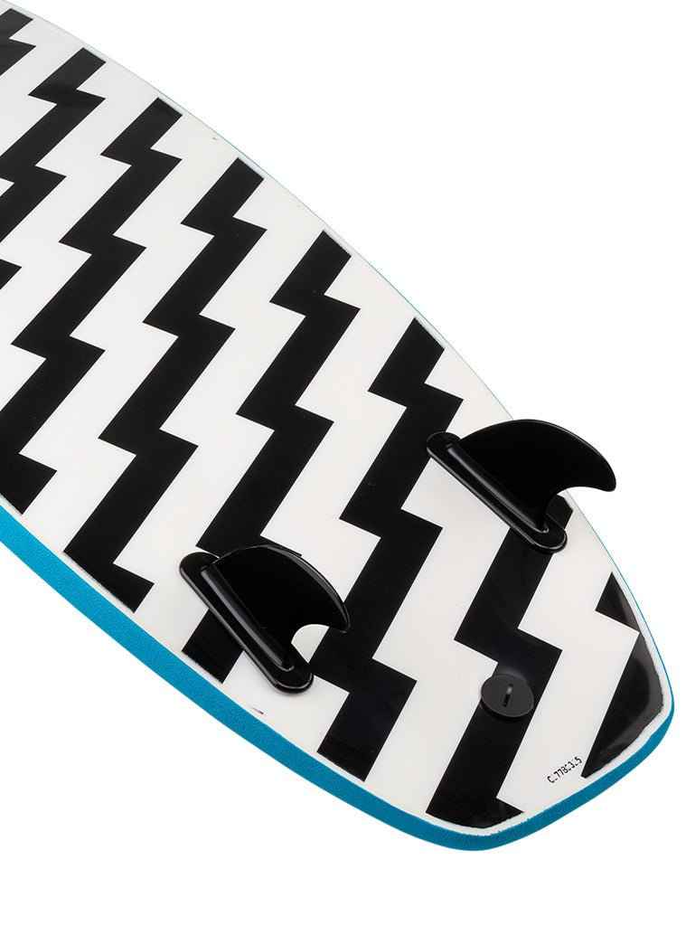 Wave Bandit Performer Mini Soft Surfboard – 4'10" Twin-Fin Board for Younger & Smaller Surfers