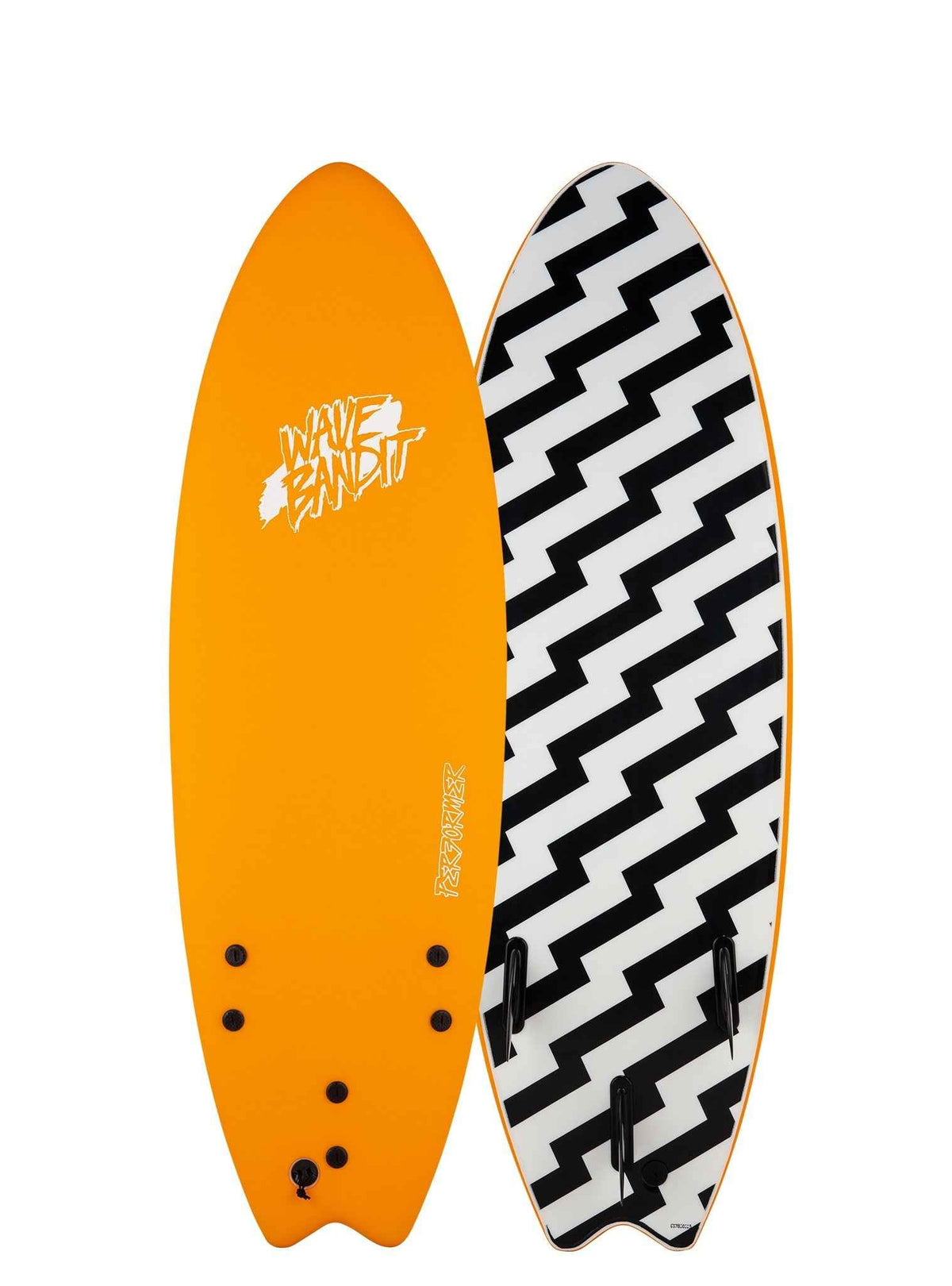 Wave Bandit Performer Soft Surfboard – Fish Shape, Tri-Fin Performance & Durable Construction