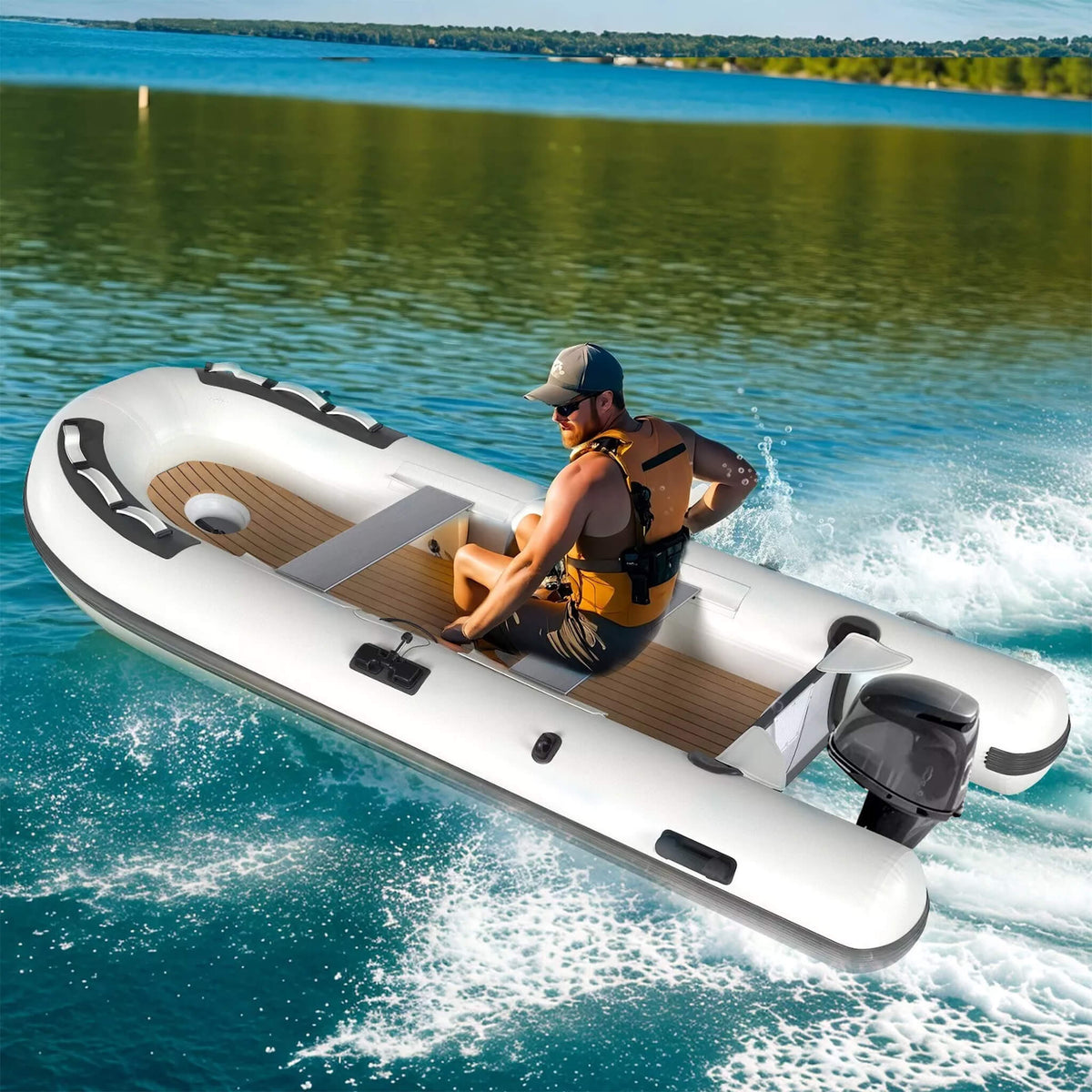 Portable Inflatable Dinghy Boat Kit – Heavy-Duty Inflatable Boat with Accessories