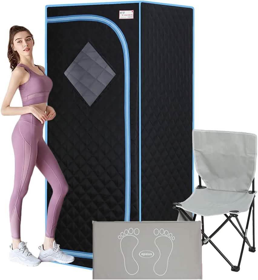 Portable Infrared Sauna Tent – 700W Infrared Heating, Heated Foot Pad & Remote Control