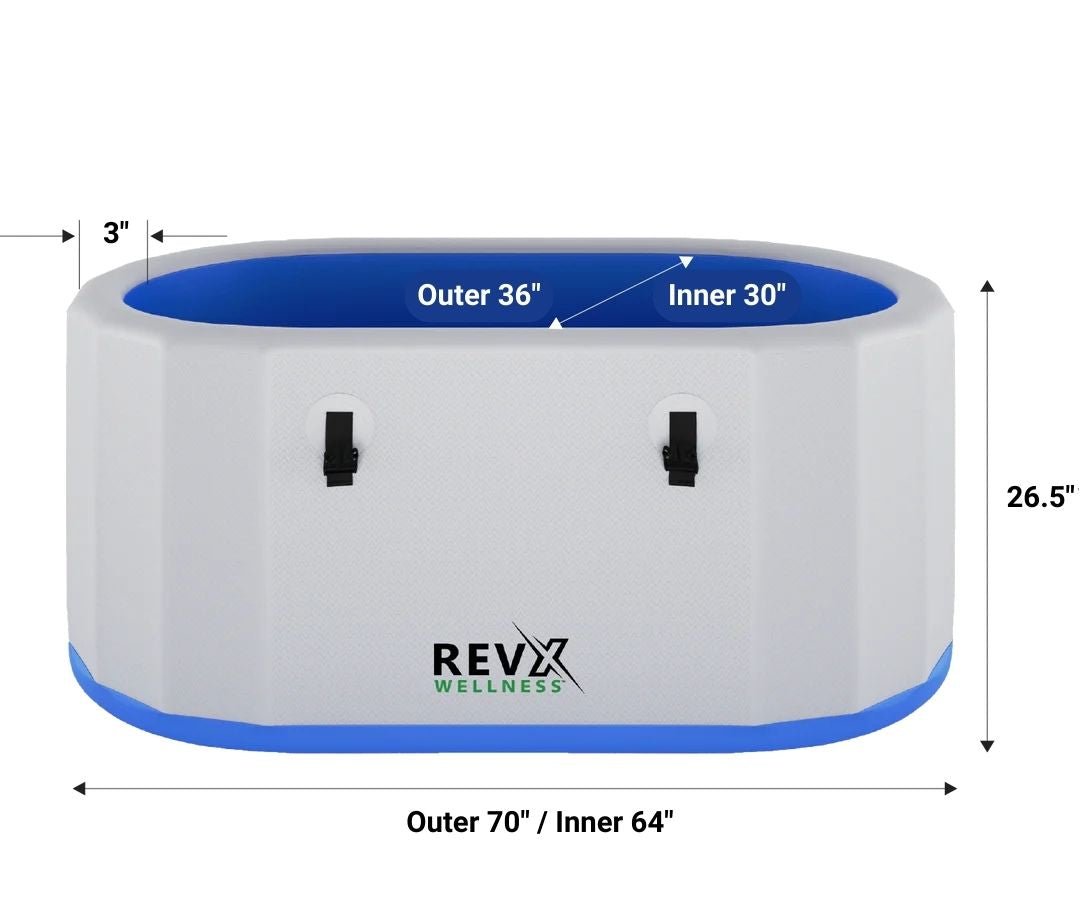 RevX Inflatable Tub Deluxe – 150-Gallon Insulated Cold Plunge for 1–2 People - Aloha Swim Wellness