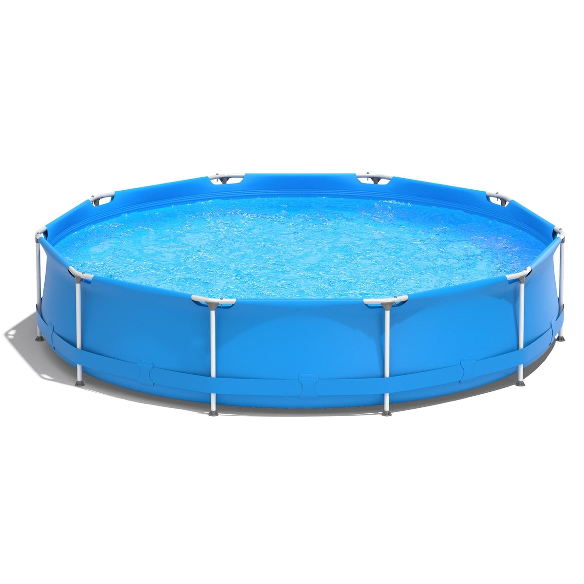 Round Above Ground Swimming Pool With Pool Cover - Aloha Swim Wellness