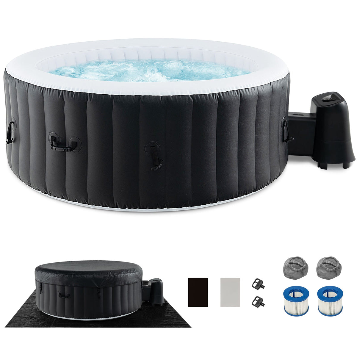Inflatable Portable Hot Tub Spa – Bubble Jets, PTC Heating & Smart Controls