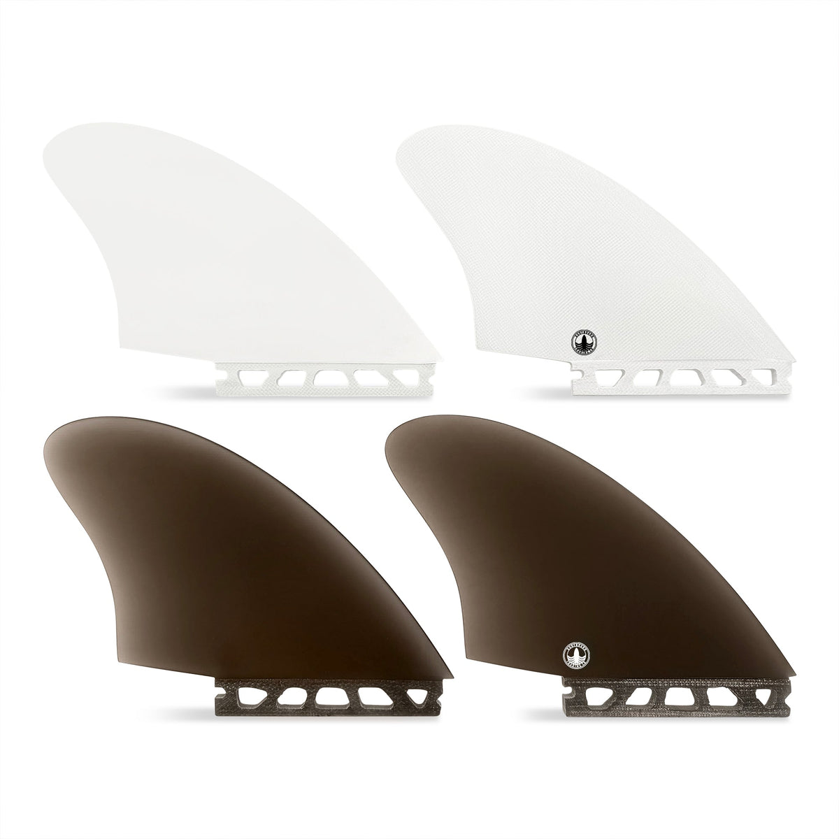 STCo Fiberglass Keel Fins – Hand-Finished Twin-Fin Set, Futures Compatible - Aloha Swim Wellness