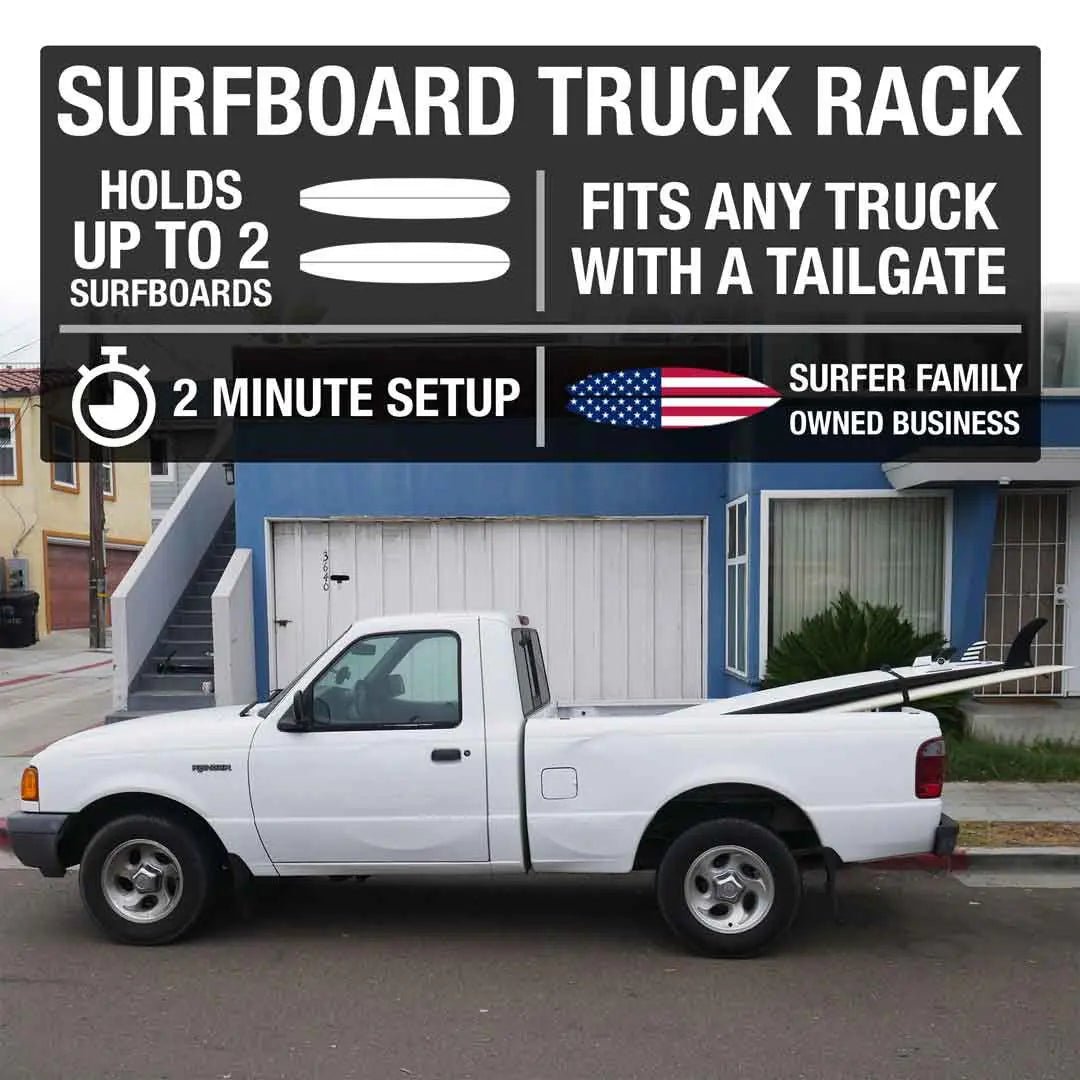 Surfboard Tailgate Rack – Convenient Surfboard Transport System - Aloha Swim Wellness