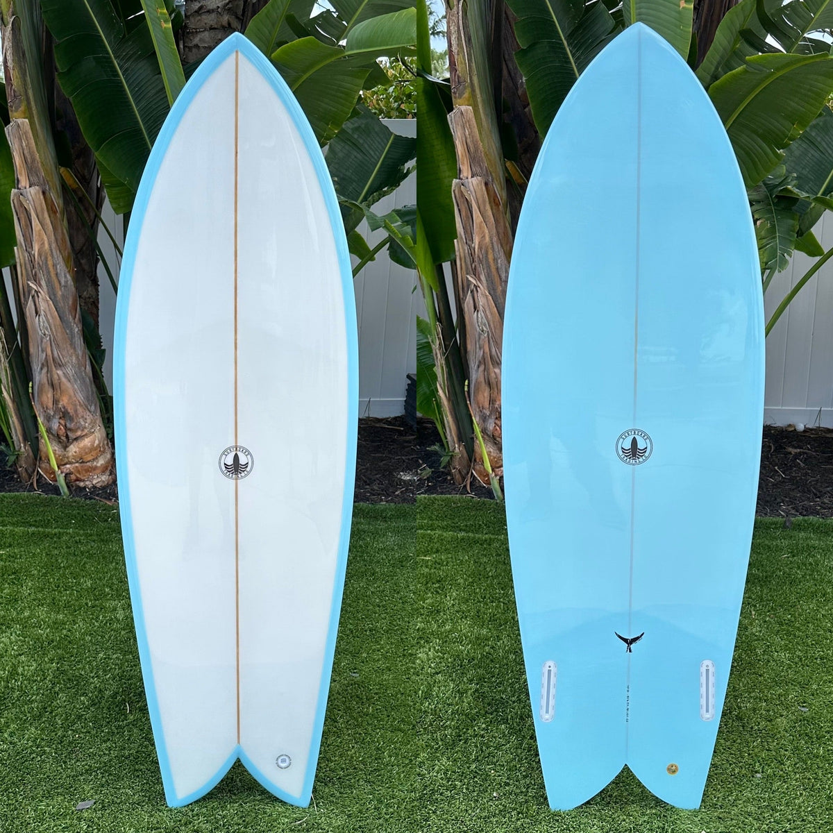 The Finlet Twin Fin Fish Surfboard - Cutlap Aqua EPS - Aloha Swim Wellness