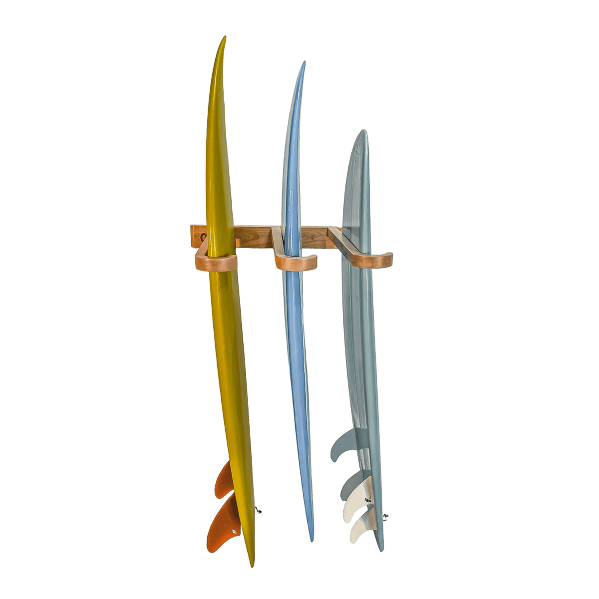 Almond Modular 3-Board Surfboard Wall Rack