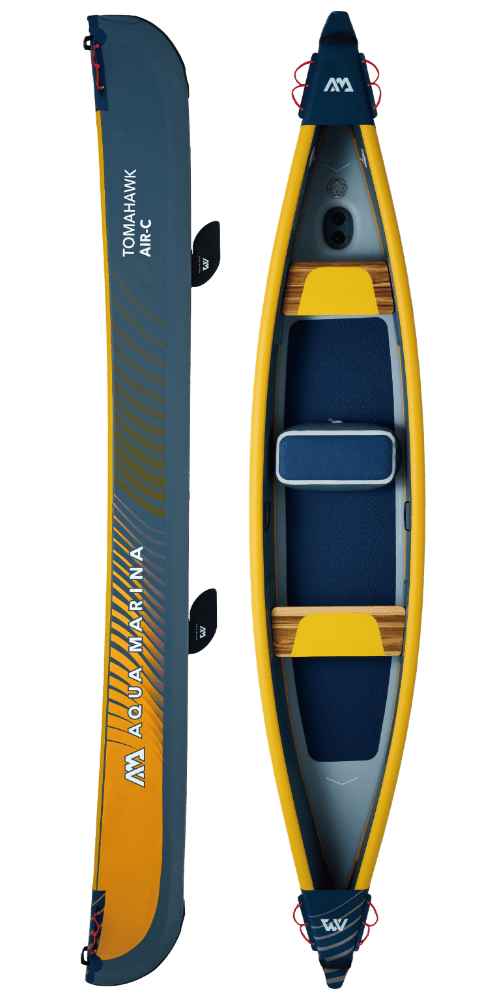 Tomahawk AIR-C High Pressure/Speed Inflatable Canoe (2/3-person) - Aloha Swim Wellness
