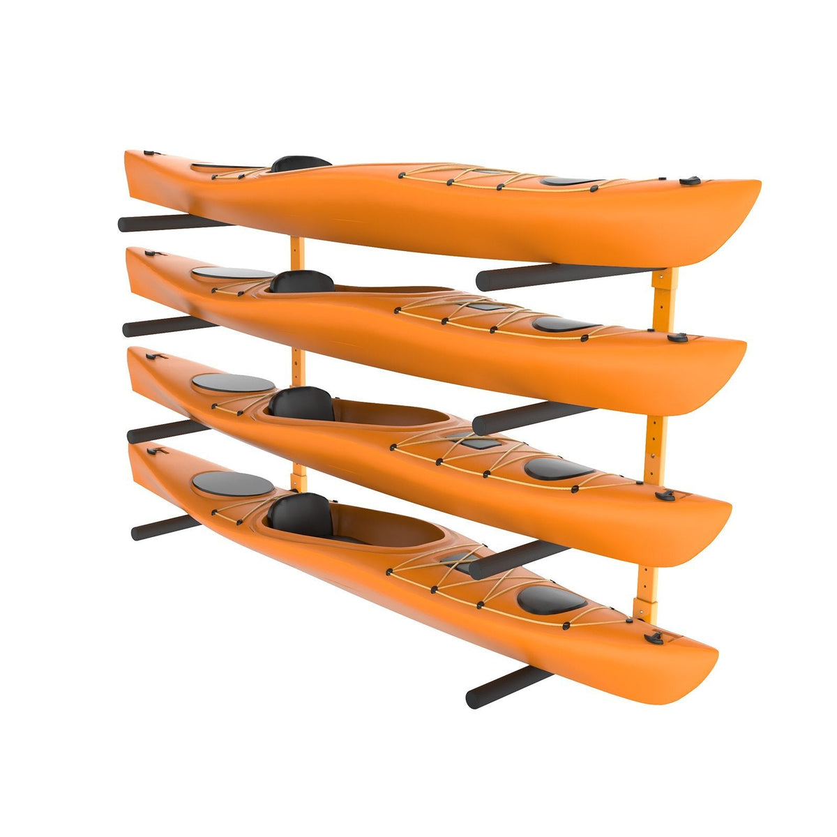 VEVOR Wall-Mounted Kayak Rack – 4-Watercraft Storage - Aloha Swim Wellness